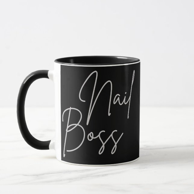 Novelty Nail Boss Pocket Life Nail Boss Gifts  Mug (Left)