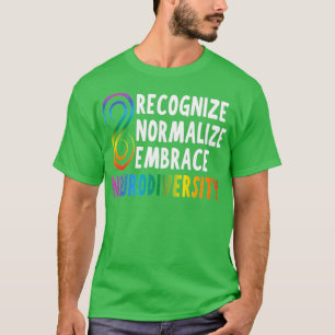 Novelty Neurodiversity Rainbow Infinity Women Men  T-Shirt