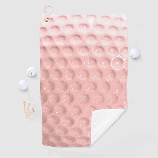 Novelty Pink Golf Ball Golf Towel (InSitu)