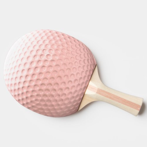 Novelty Pink Golf Ball Ping Pong Paddle