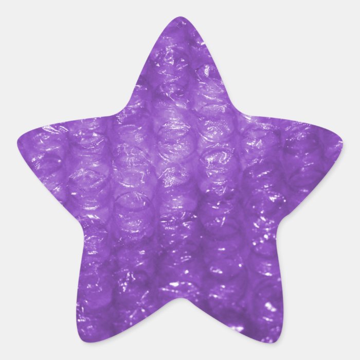 Novelty Purple Bubble Wrap Look Sticker