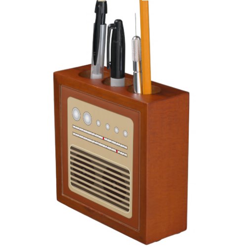 Novelty Retro Radio Effect Box Desk Organizer