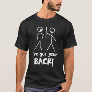 Novelty Sarcasm Stick Figures- Saying I Got Your B T-Shirt
