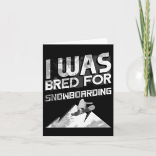 Novelty Snowboarder Snowboarding Snowboard Gift  Card