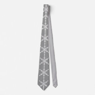 Novelty Snowflake Christmas Tie. Neck Tie