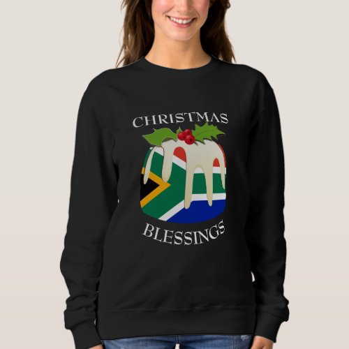 Novelty SOUTH AFRICA Christmas Pudding Sweatshirt