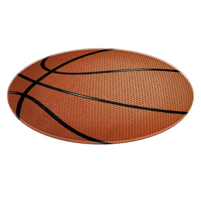 Novelty Sport Basketball Ball Cutting Board (Corner)