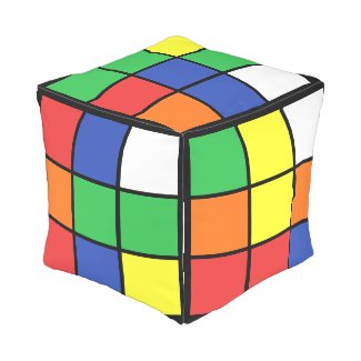Novelty Square Retro Cube Game Cube Pouf