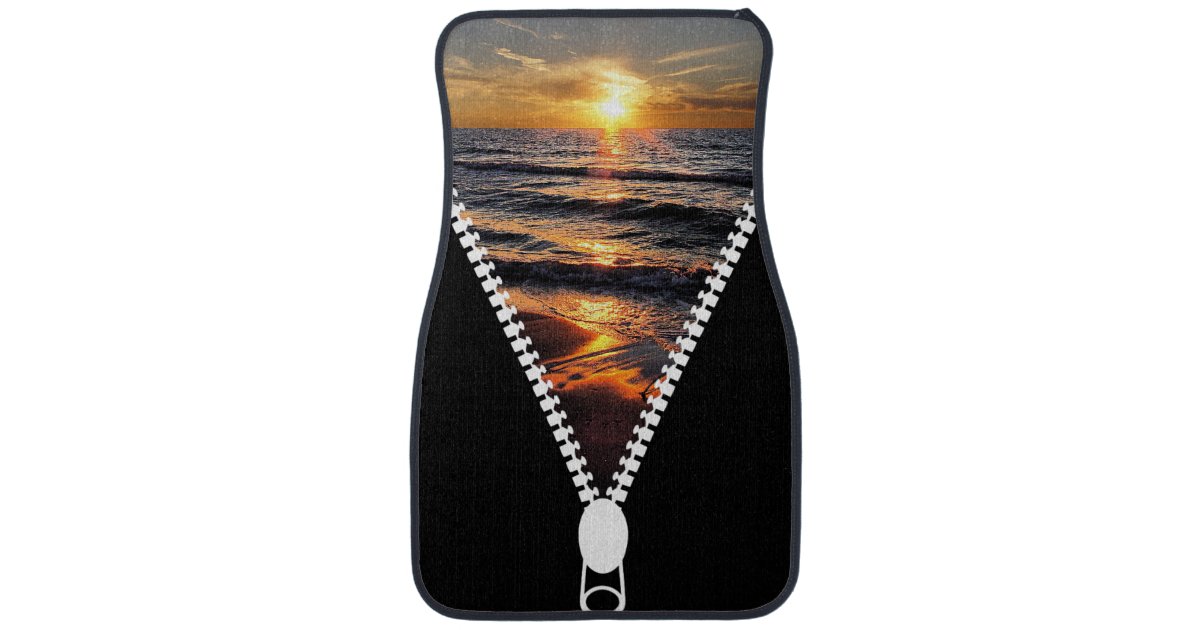 Novelty Sunset Car Mat Set Zazzle