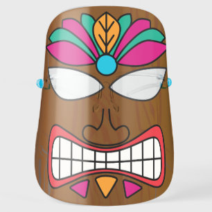 Novelty Tiki Face Shield