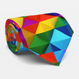 Novelty Unusual Colorful   Crazy Pattern  Neck Tie