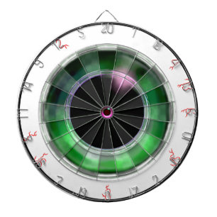 Novelty Weird Realistic Green Eyeball Bull's Eye Dart Board