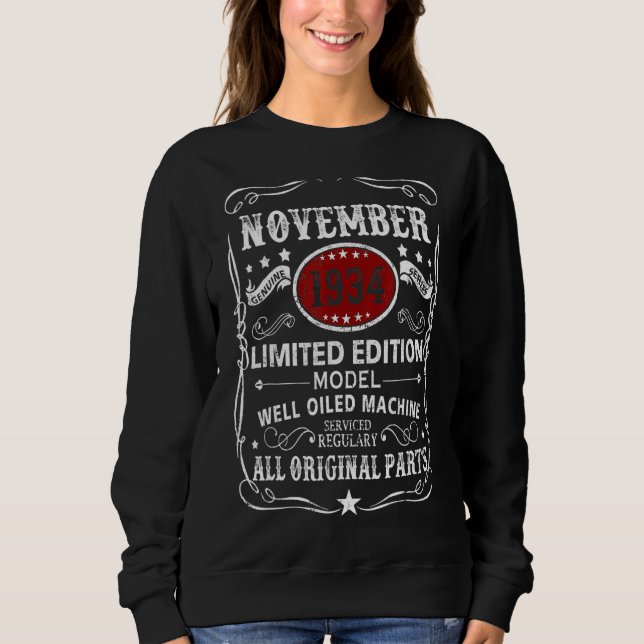 November 1934  Model Well Oiled Machine Sweatshirt (Front)