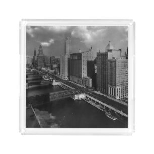 November 1939:  The city of Chicago Acrylic Tray