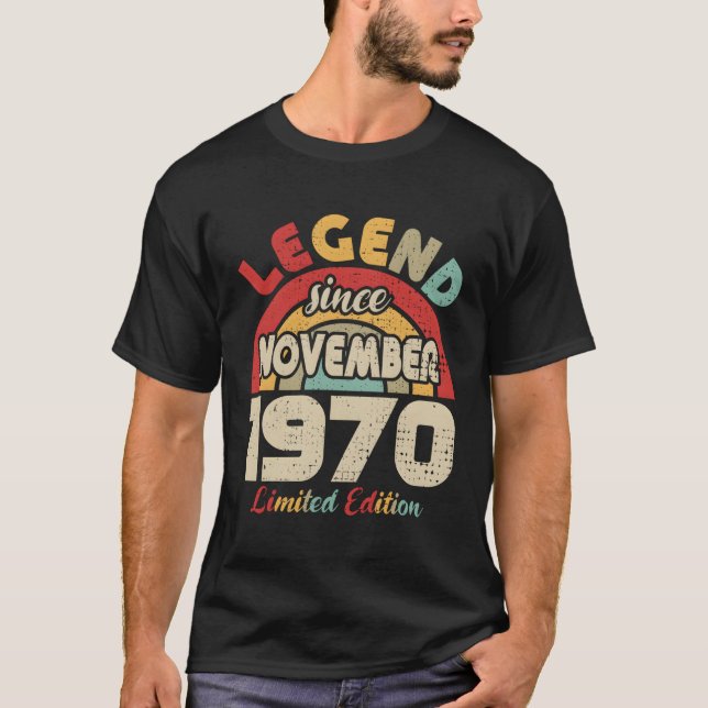 November 1970 Legend Since November 1970 T-Shirt (Front)