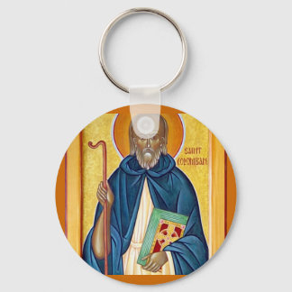 November 25 Saint Columban Keychain