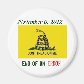 November 6, 2012 - End of an Error Magnet