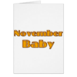 November Baby Cards
