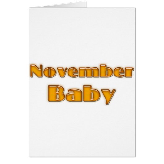 November Baby Cards (Front)