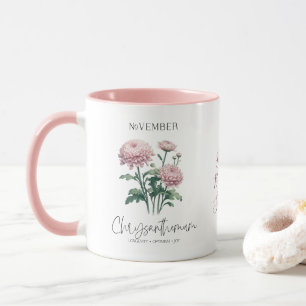 November Birth Month Flower Chrysanthemum Gift Mug