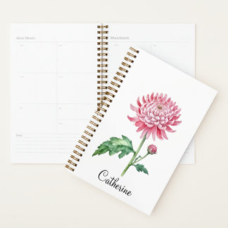 November Birth Month Flower Chrysanthemum Planner