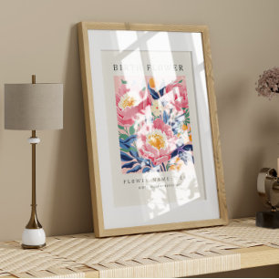 November Birth Month Flower Market Canvas Print