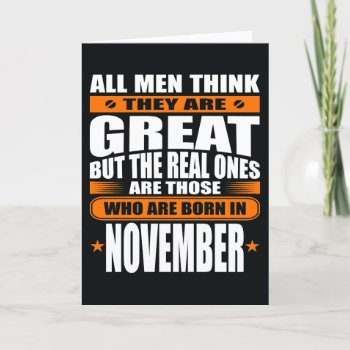 November Birthday (add Your Text) Card by MalaysiaGiftsShop at Zazzle