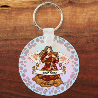November Birthday Angel Keychain