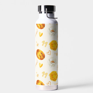 November Birthstone & Flower | Watercolor Water Bottle