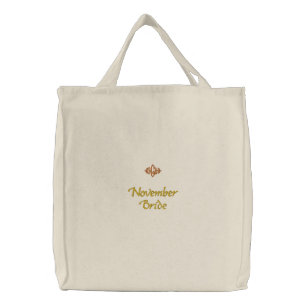 November Bride Organic Embroidered Bag