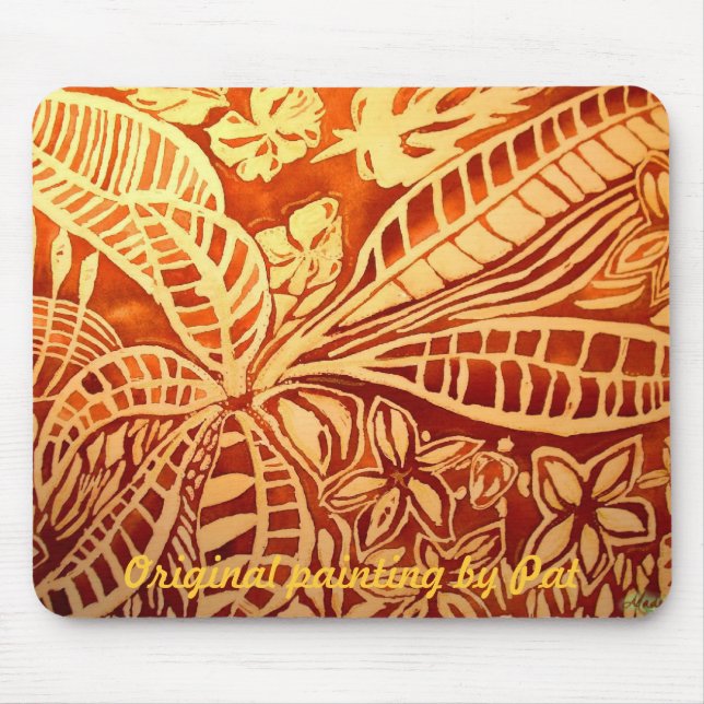 November brown leaves mouse pad (Front)