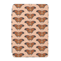 November Citrine Monarch Butterfly Pattern Design
