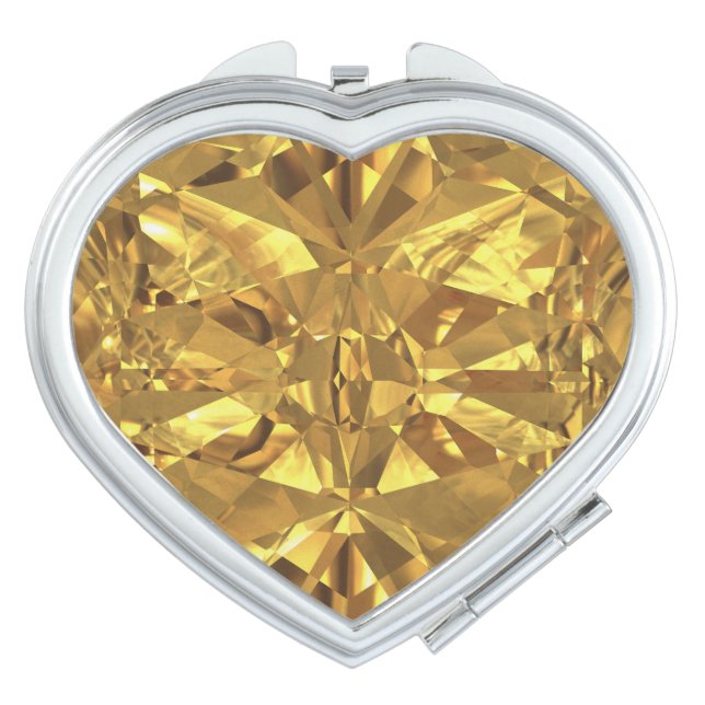 November Citrine Yellow Topaz Birthstone  Mirror (Front)