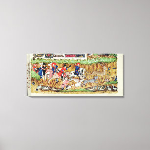 November; deer hunting canvas print