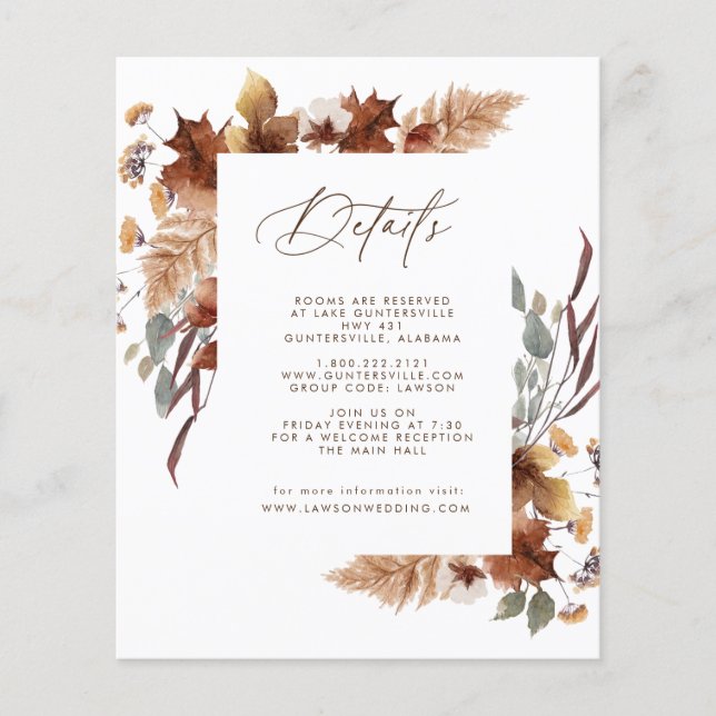 November Details Card  (Front)