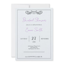 "November Elegance" Customizable Bridal Shower