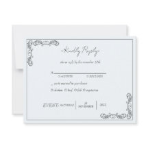 "November Elegance" Customizable Wedding RSVP