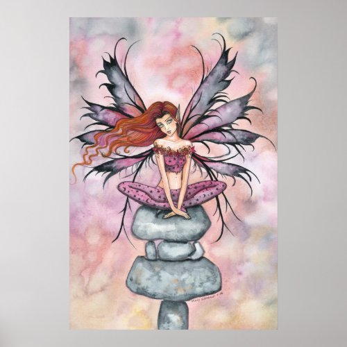 November Fairy Art Print Poster by Molly Harrison