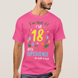 November Girls Flower Tee 61 Years Old Im Not 61 B