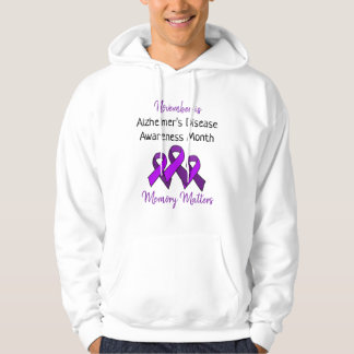 November is Alzheimer's Disease Awareness Month Hoodie