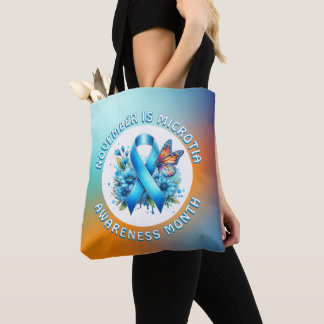 November is Microtia Awareness Month and Day Tote Bag