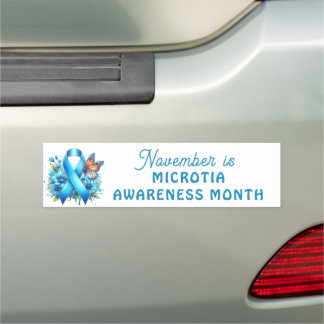 November is Microtia Awareness Month Car Magnet