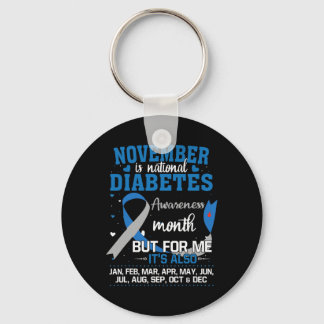 November Is National Diabetes Awareness Month  Keychain