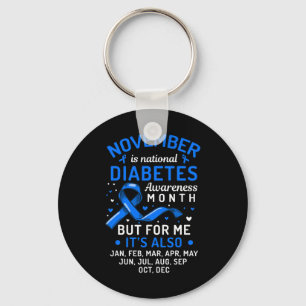 November Is National Diabetes Awareness Month Supp Keychain