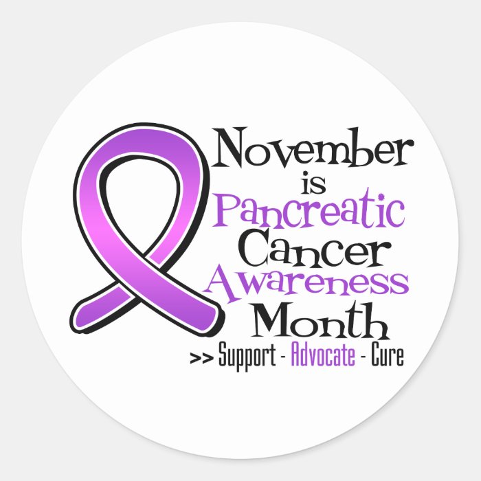 November is Pancreatic Cancer Awareness Month Sticker