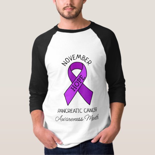 November is Pancreatic Cancer Awareness Month   T_Shirt