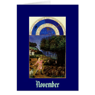 November - Les Tres Riches Heures du Duc de Berry Cards