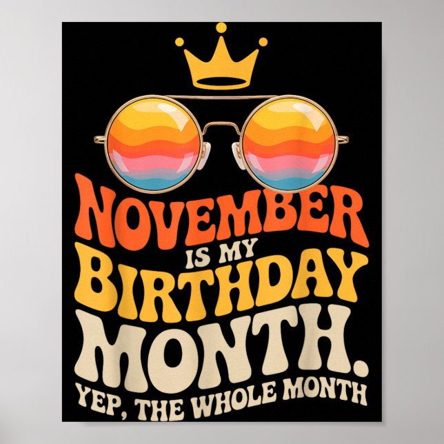 November My Birthday For New Year 2026  Poster (Front)