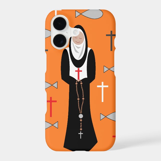 November Nun Iphone Case (Back)