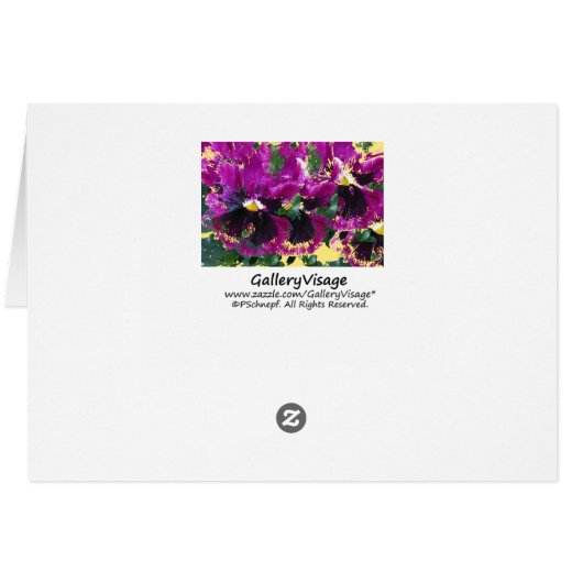 November Pansies (Back Horizontal)